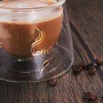 Coffee Cup With Handle - Heat Resistant Cold Double Wall Glass