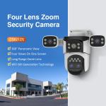 Four-Lens Zoom Security Camera (WIFI)