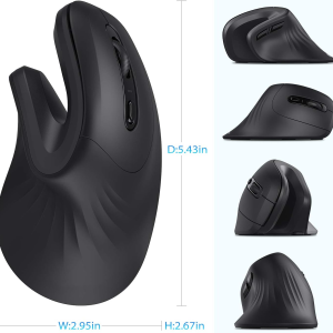 Wireless Vertical Ergonomic Optical Mouse